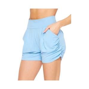 NEW WHITE LABEL women's lounge shorts with pockets in sky blue